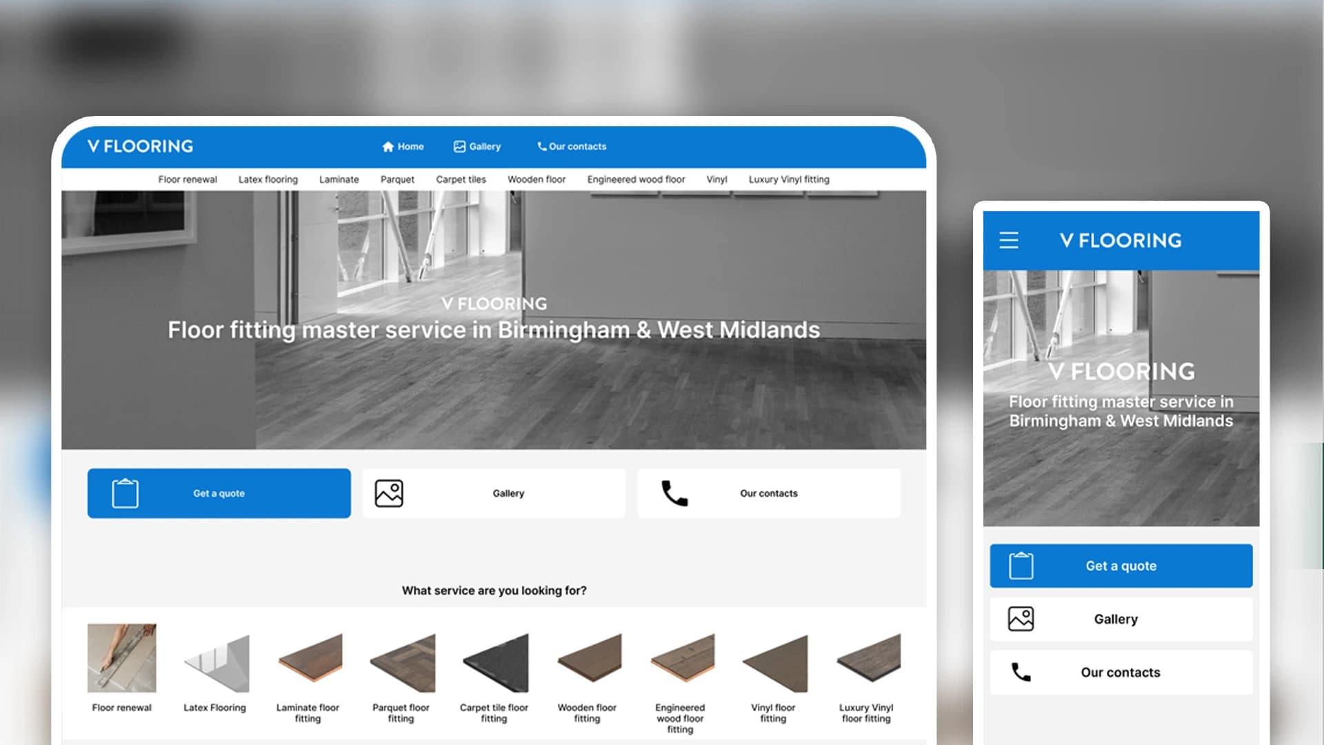 VFlooring business card website