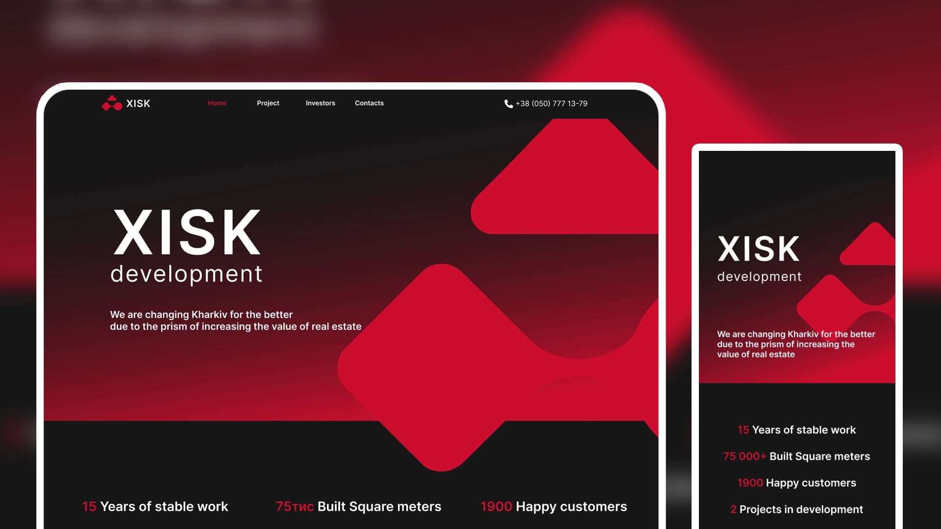 XISK business card website